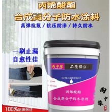 丙烯酸防水涂料 高彈厚質(zhì)丙烯酸酯合成高分子防水涂料 涂膜韌性好